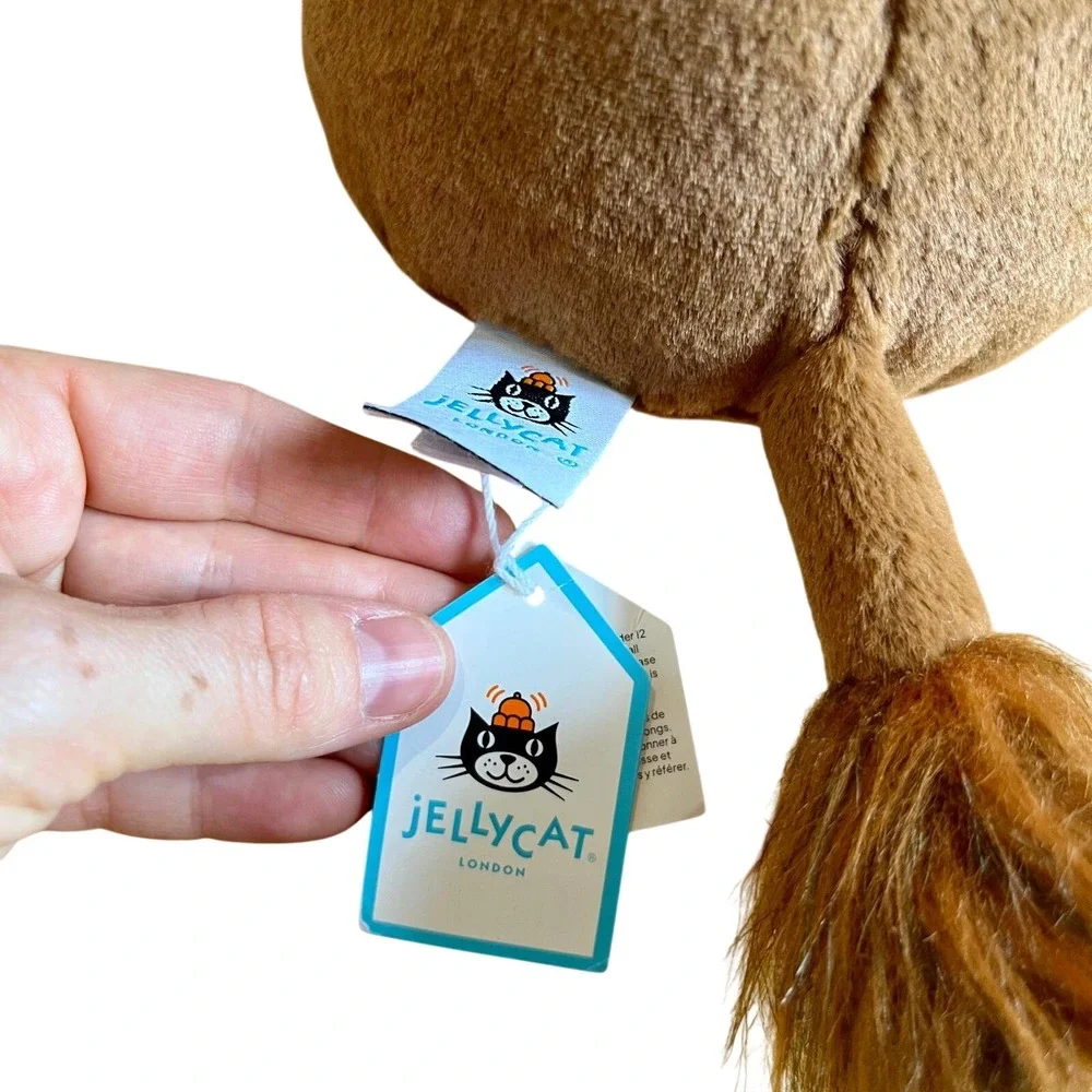 Jellycat‎ Ramone Bull Plush Brown Stuffed Animal Retired RAM4BL Tags Attached